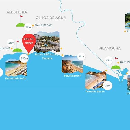 Balaia 3Br Sunny Terrace Lejlighed Albufeira Eksteriør billede